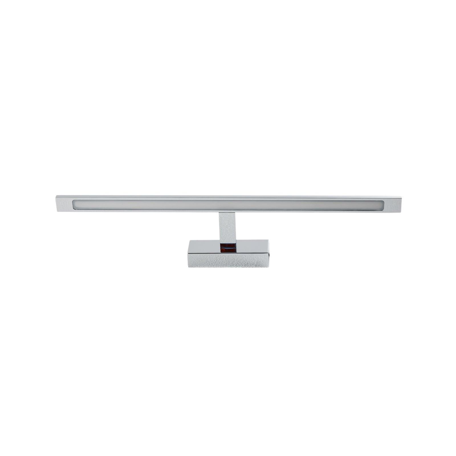 Nærbilde av LED vegglampe Gallery krom 62 cm
