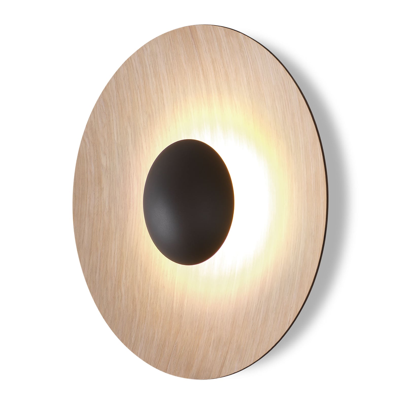 LED vegglampe Ginger 32C dimbar eik Ø32 cm 9W fra forside