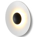 LED vegglampe Ginger 42C dimbar svart-hvit forfra