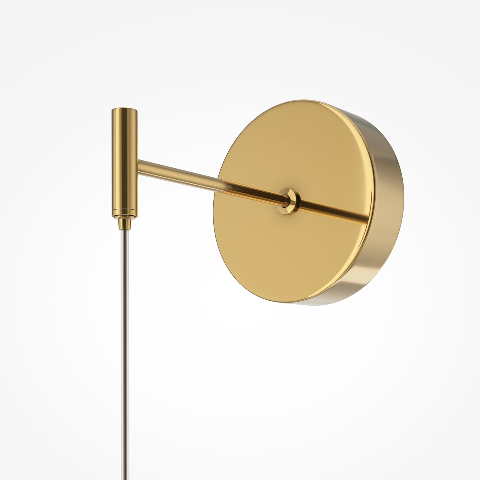 LED vegglampe Golden Cage høydejusterbar gull/hvit detalj