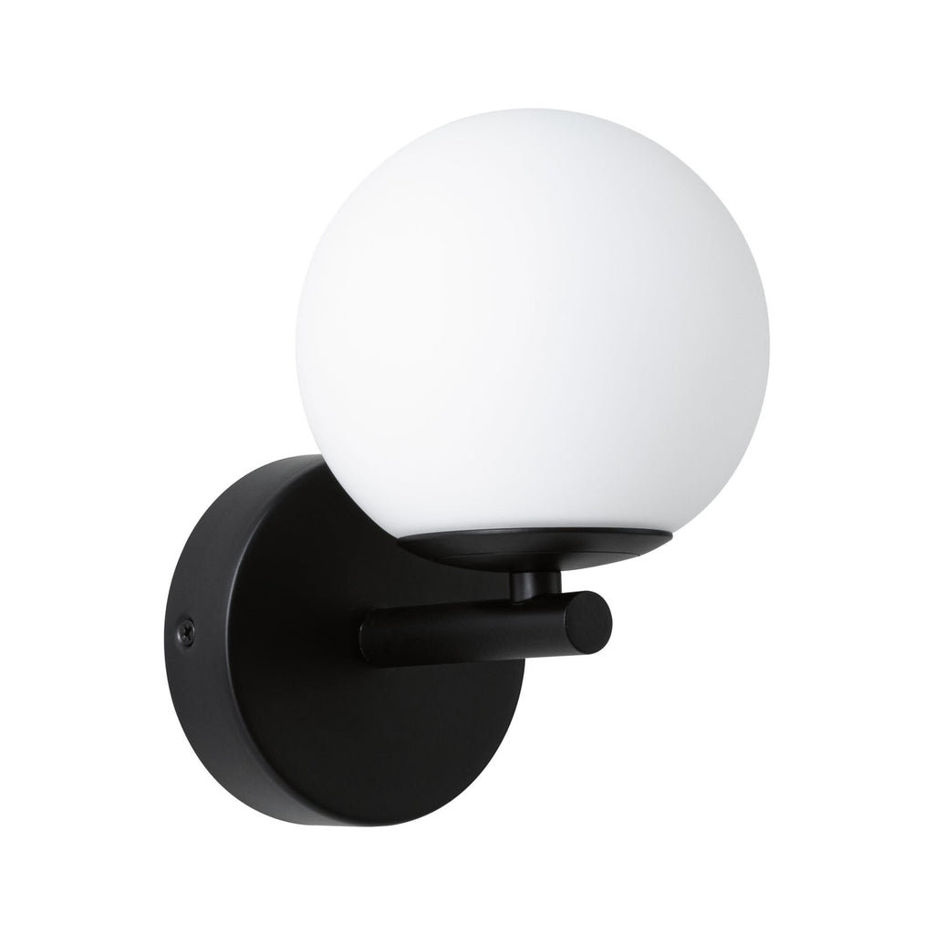 LED vegglampe Gove svart/hvit glass IP44 varmhvit fra Paulmann