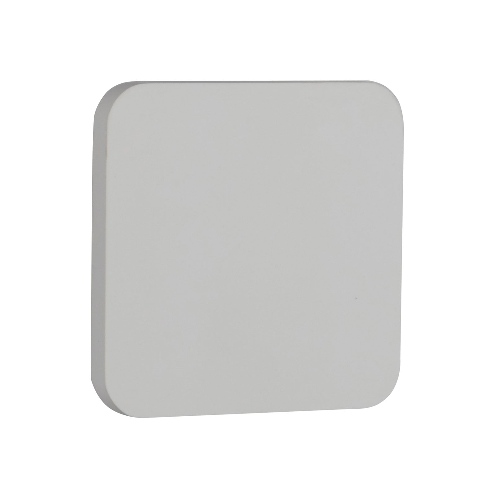 LED vegglampe Gypsum kvadratisk hvit gips 15x15 cm detalj