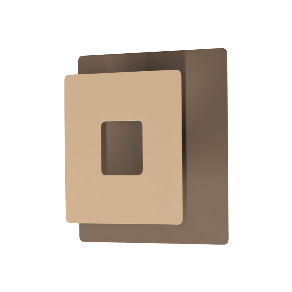 LED vegglampe Hennes indirekte lys metall beige forfra