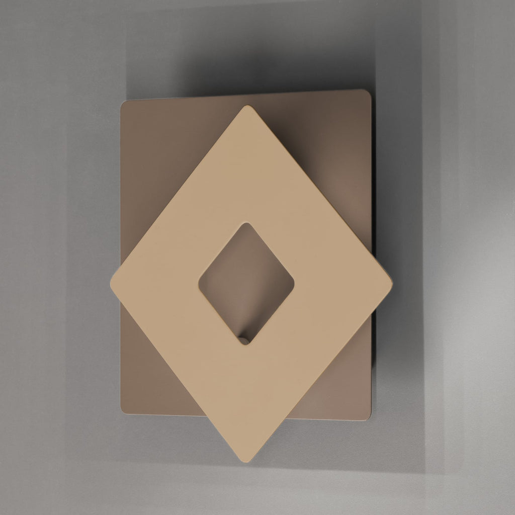 LED vegglampe Hennes metall beige bakside og feste