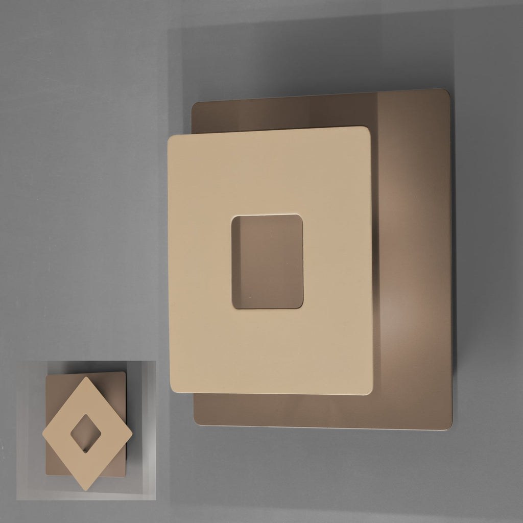 Detaljbilde av LED vegglampe Hennes metall beige