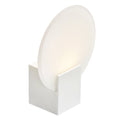 LED vegglampe Hester dimbar hvit glass IP44 Ø20 cm forfra