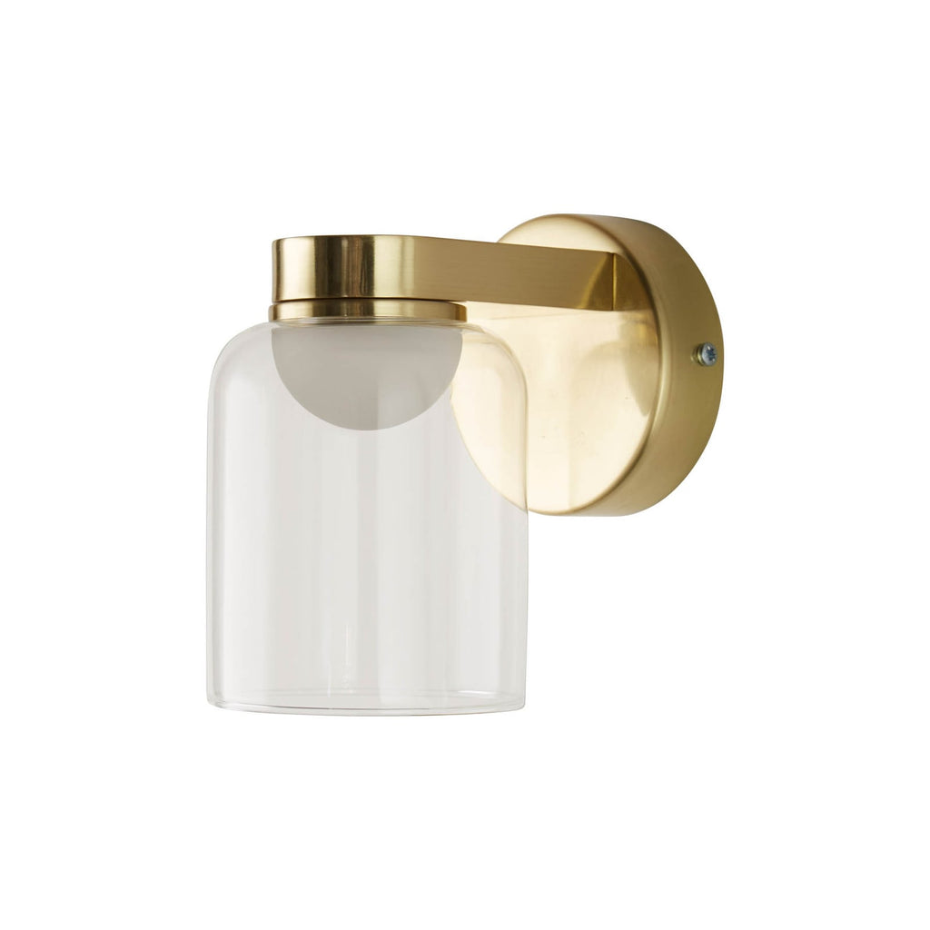LED vegglampe Highball messing glass IP44 16 cm bakside