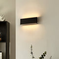 LED vegglampe Ignazia opp og ned dimbar svart 28 cm forfra