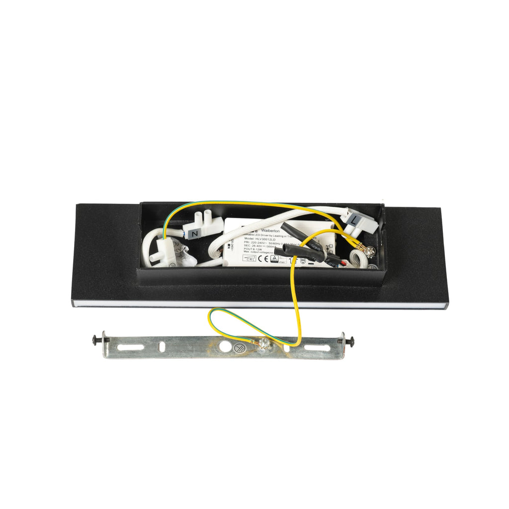 LED vegglampe Ignazia opp og ned dimbar svart 28 cm installasjon