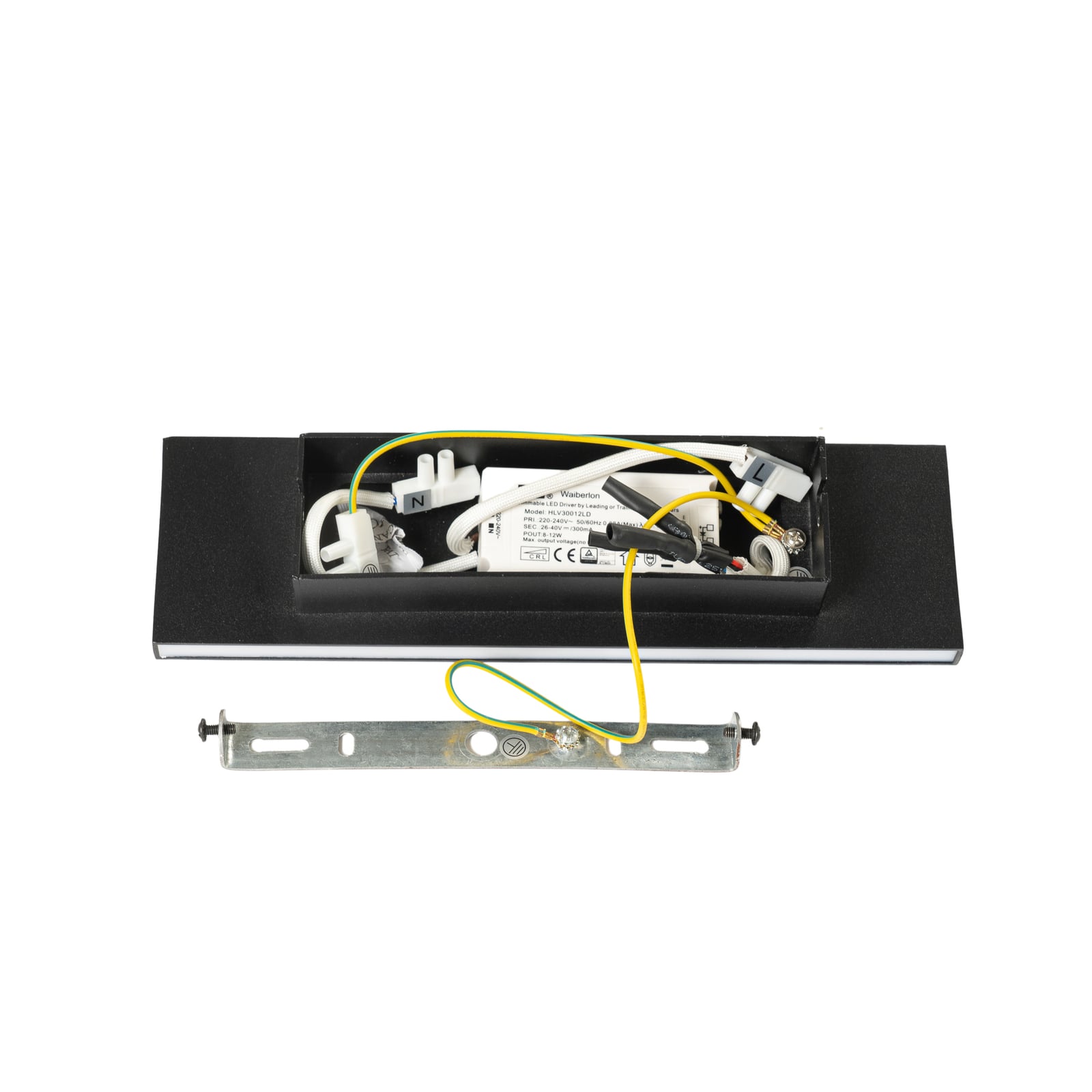 LED vegglampe Ignazia opp og ned dimbar svart 28 cm installasjon