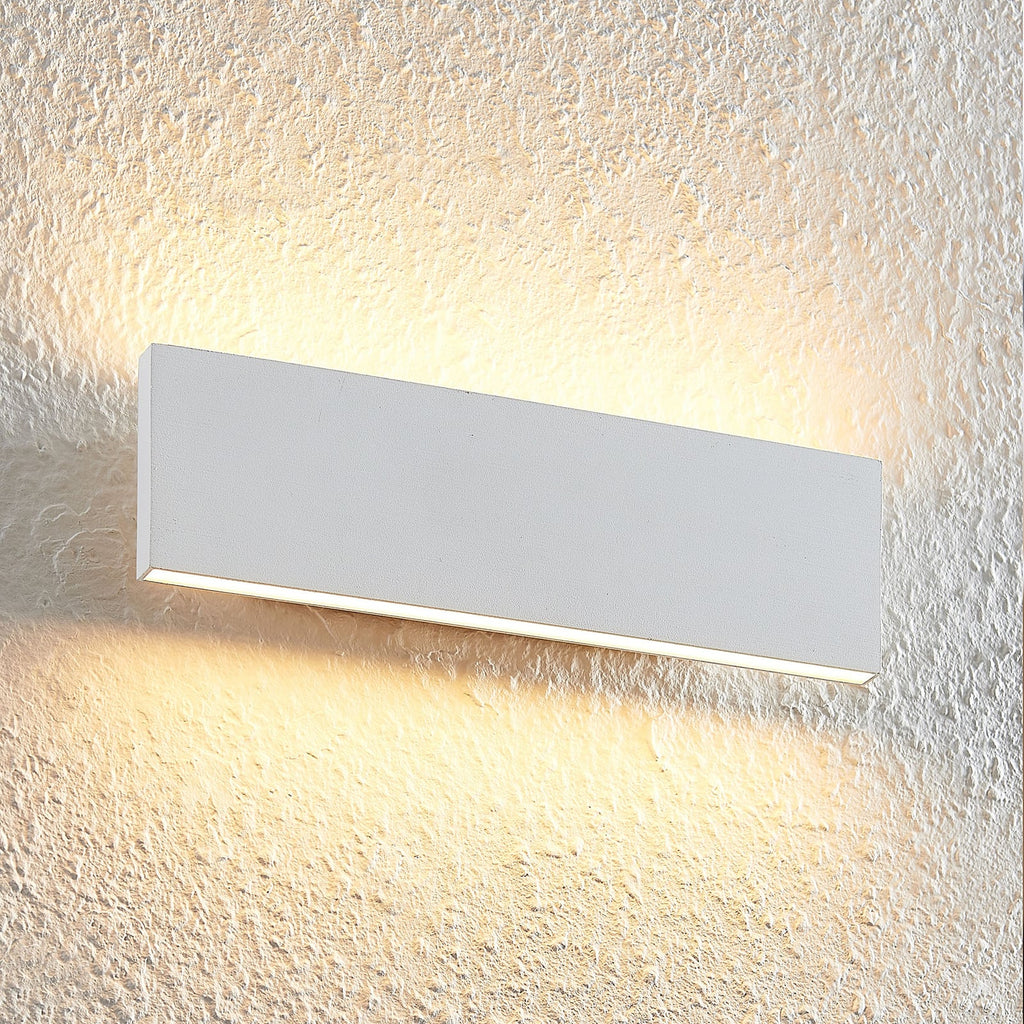 LED vegglampe Ignazia opp og ned hvit 28 cm bakside