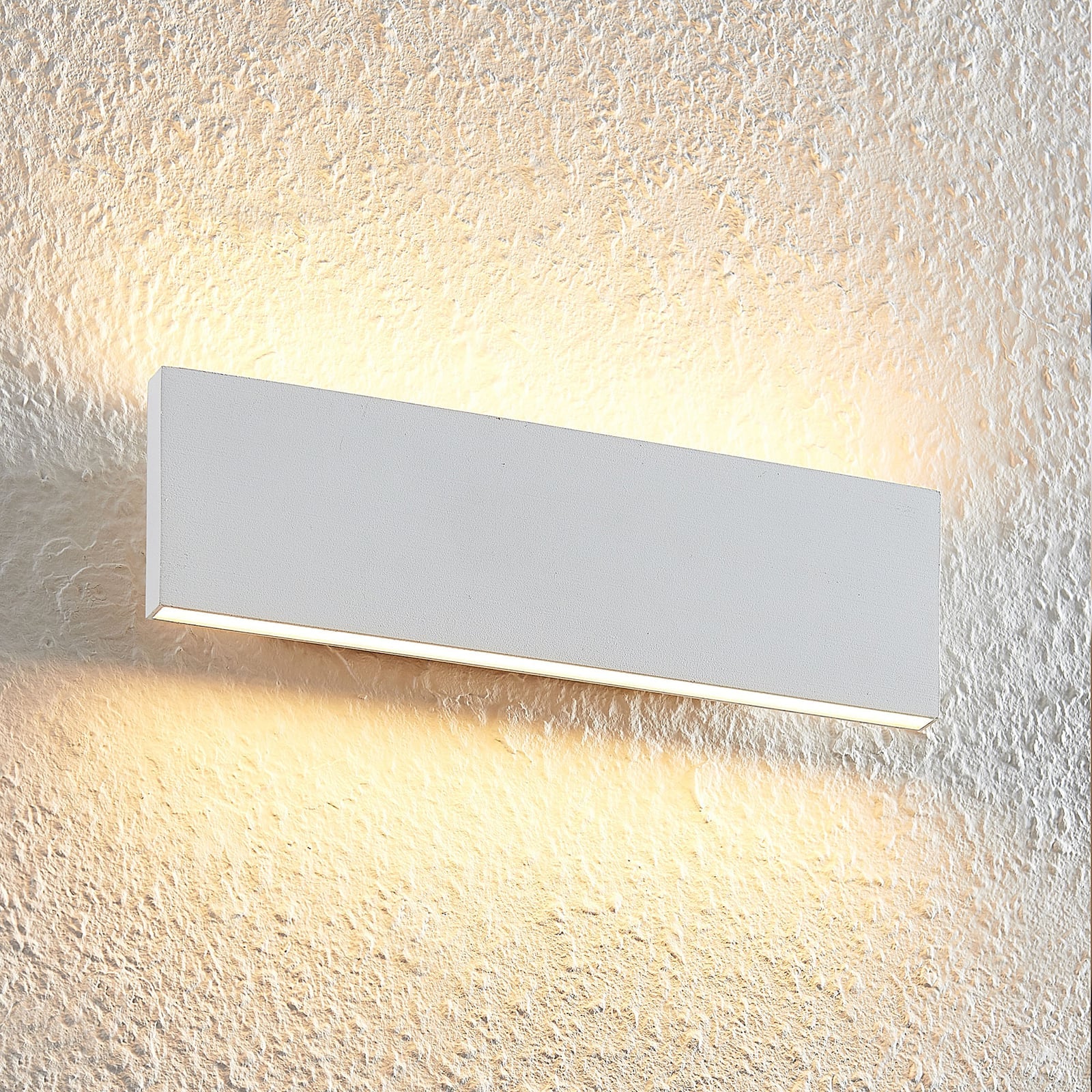 LED vegglampe Ignazia opp og ned hvit 28 cm bakside