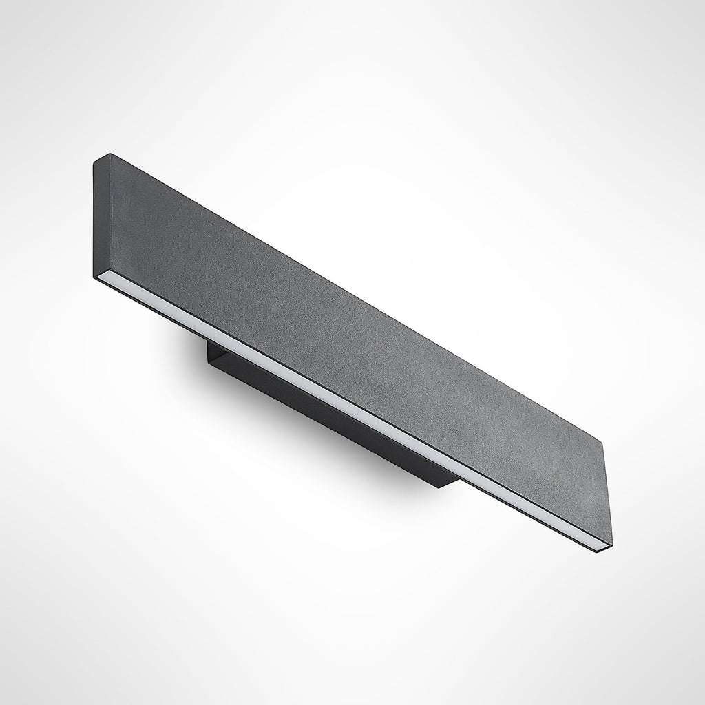 LED vegglampe Ignazia opp og ned svart 47 cm dimbar side