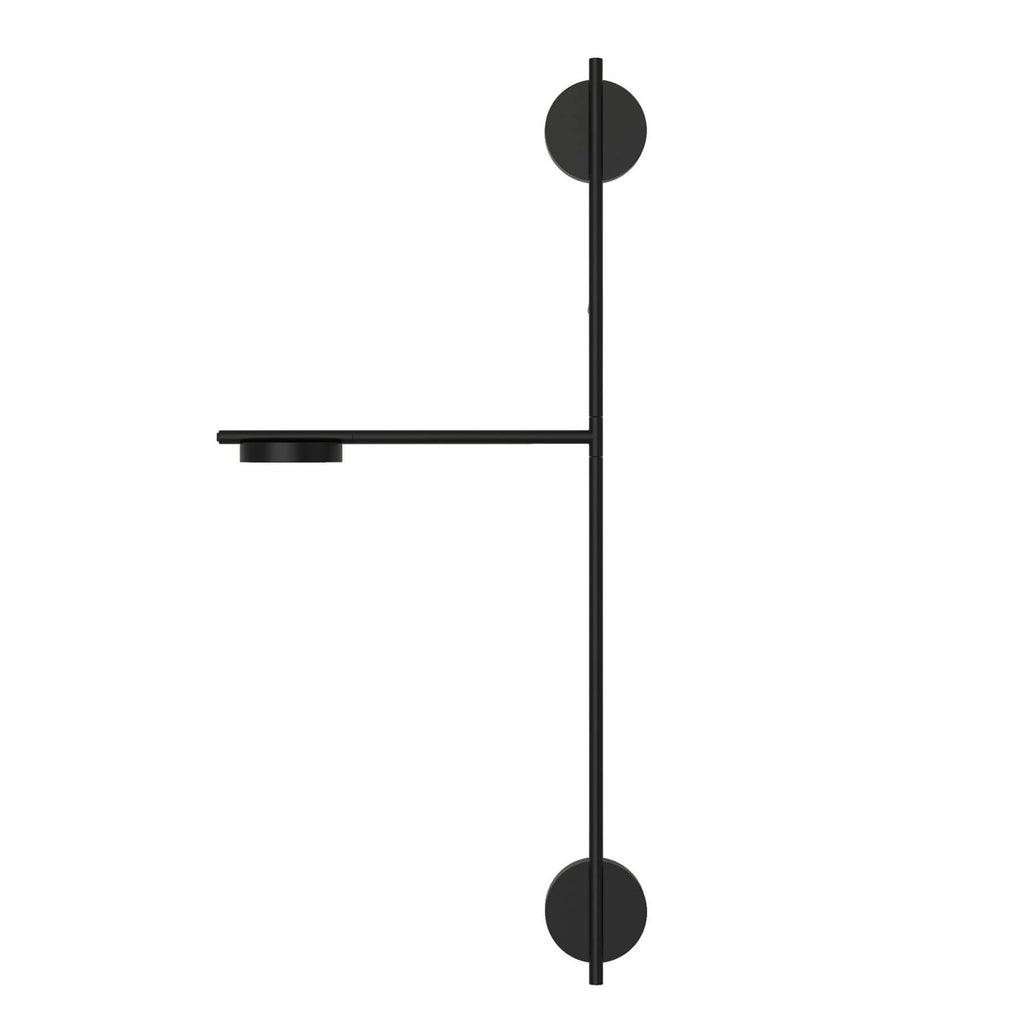 LED vegglampe Igram 2-lys dimbar svart 94 cm høy kabel og støpsel