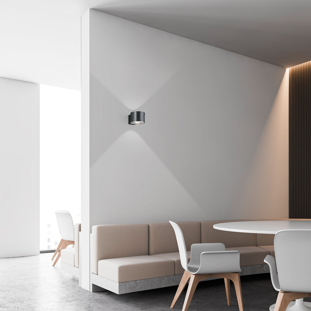 LED vegglampe Impulse antrasitt dimbar opp/ned bakside