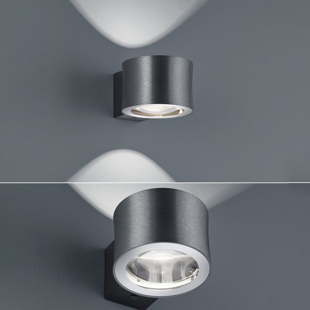LED vegglampe Impulse antrasitt dimbar opp/ned montert