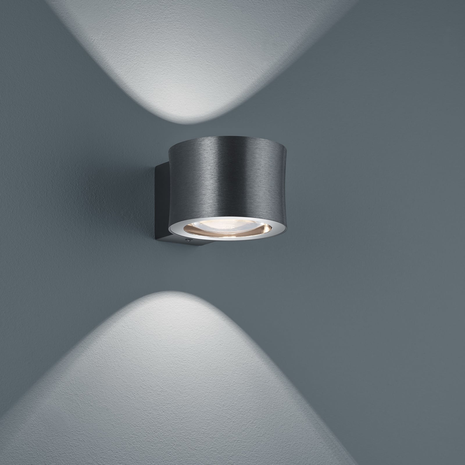 LED vegglampe Impulse antrasitt dimbar opp/ned lyseffekt