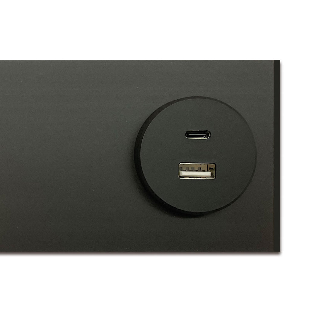 Montert LED vegglampe Intero-Line opp og ned CCT dimbar 120 cm svart i rom