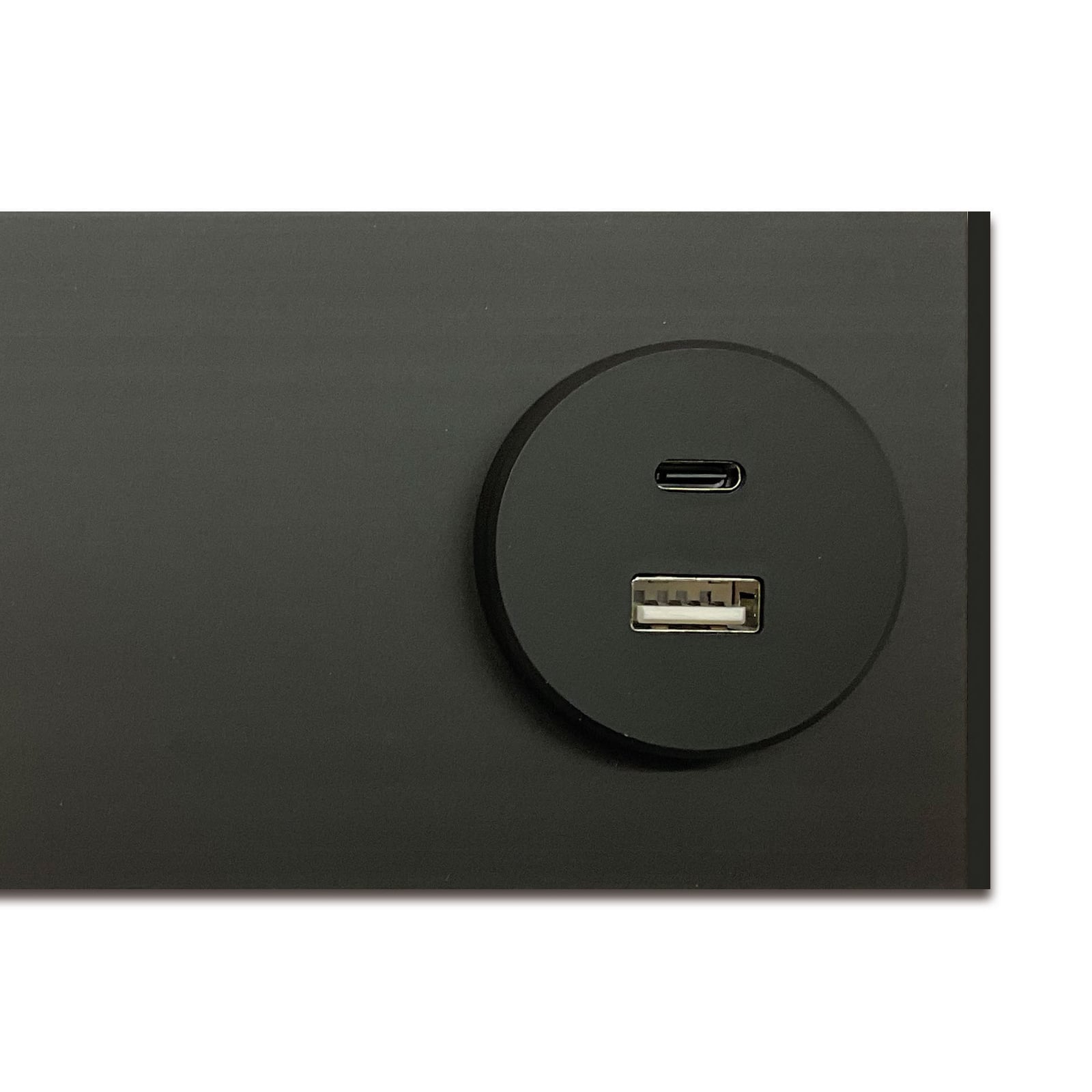 Montert LED vegglampe Intero-Line opp og ned CCT dimbar 120 cm svart i rom