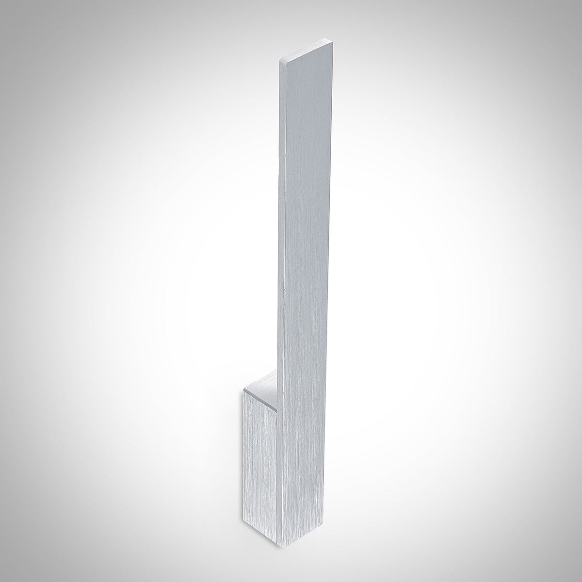 LED vegglampe Ivano aluminium børstet 43 cm montert på vegg