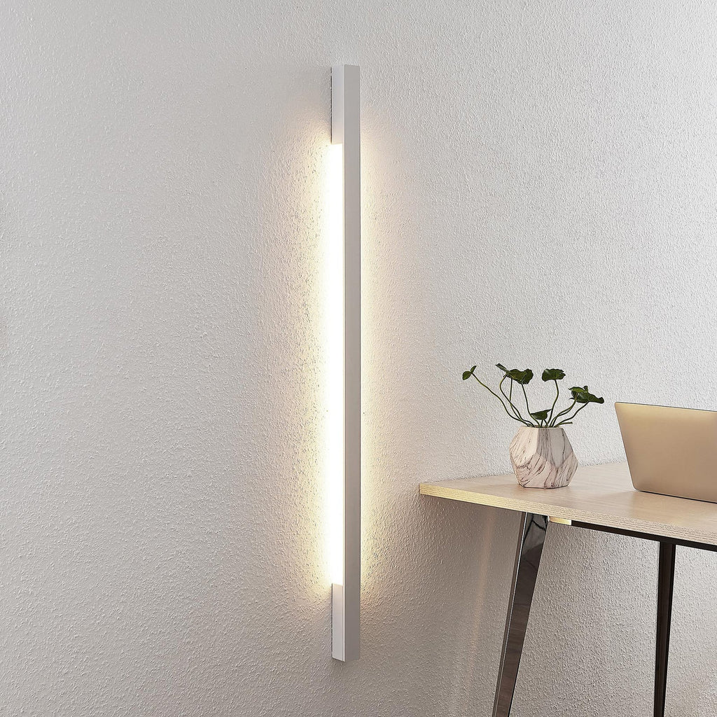 LED vegglampe Ivano aluminium hvit 130 cm bakside