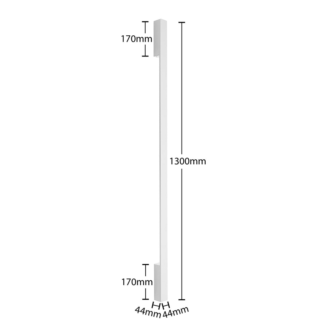 LED vegglampe Ivano aluminium hvit 130 cm profil