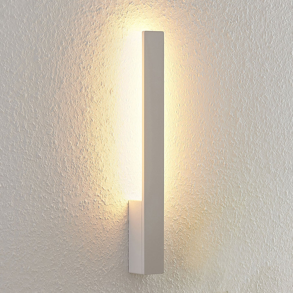 LED vegglampe Ivano hvit aluminium 42,5 cm forfra