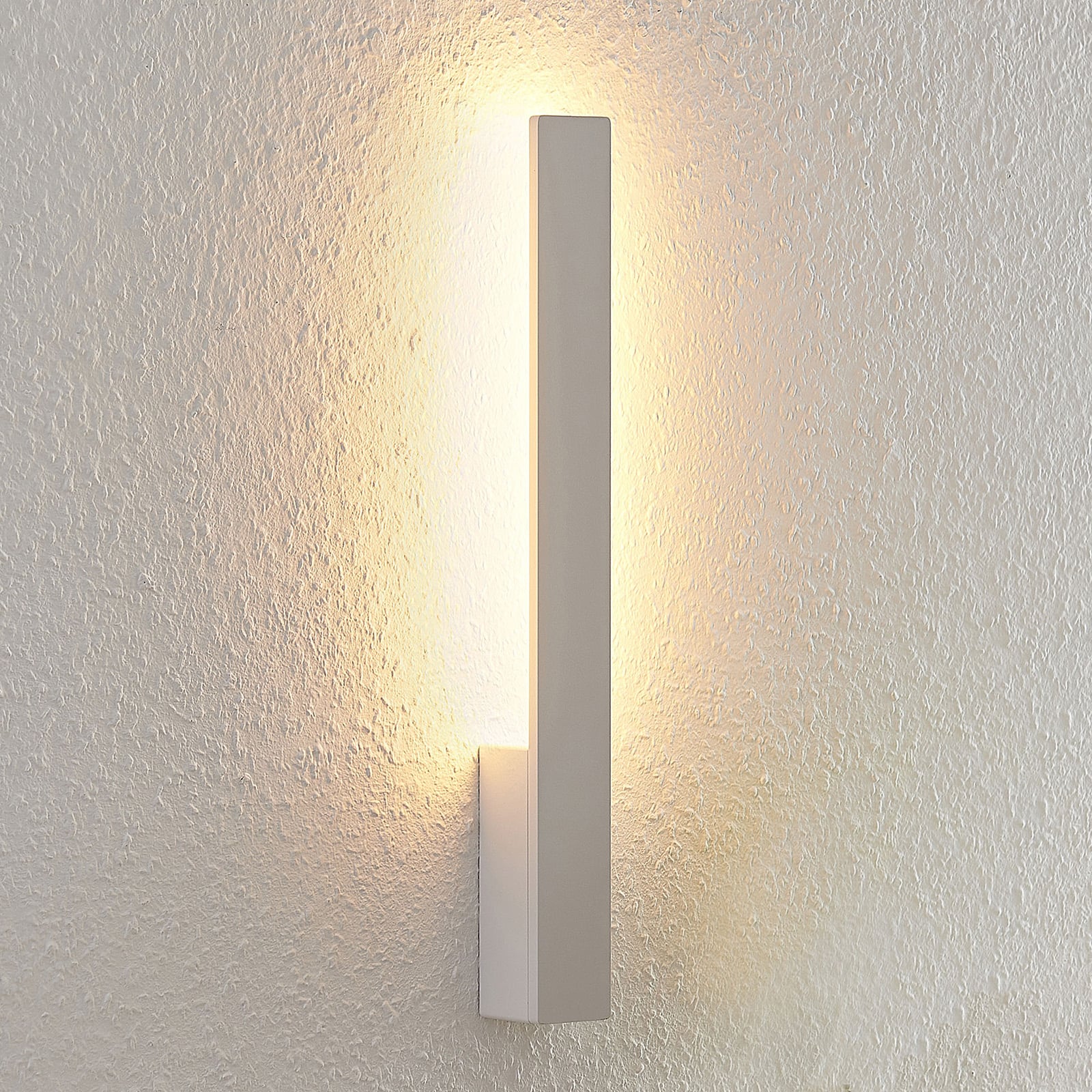 LED vegglampe Ivano hvit aluminium 42,5 cm forfra