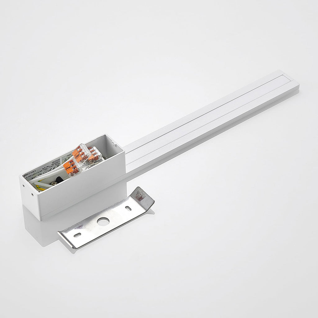 LED vegglampe Ivano hvit aluminium 42,5 cm oversikt