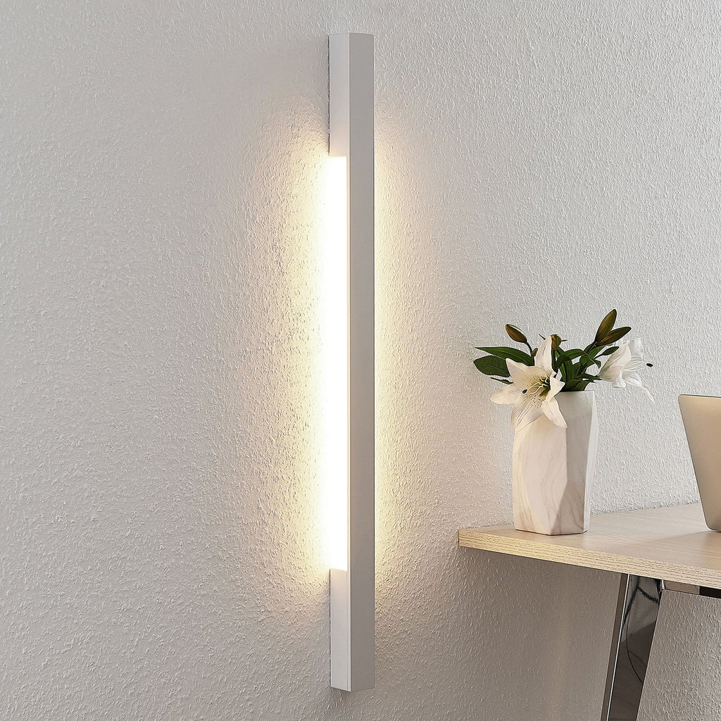 LED vegglampe Ivano hvit aluminium 91 cm forfra
