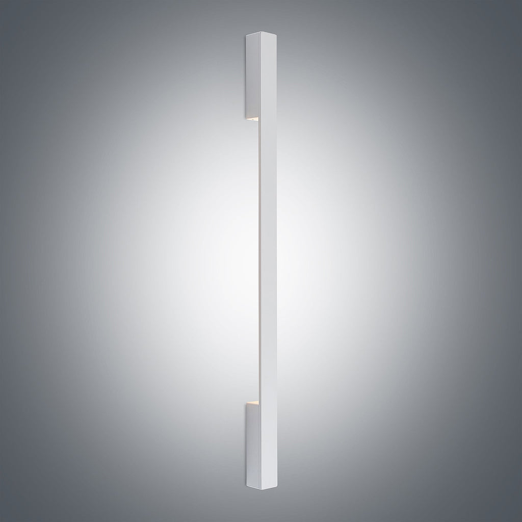 LED vegglampe Ivano hvit aluminium med varme fargetoner