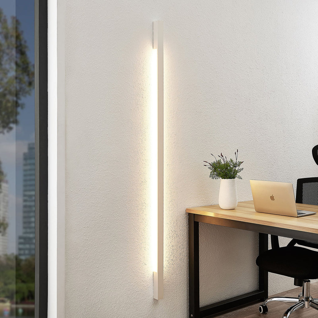 LED vegglampe Ivano hvit aluminium bakside