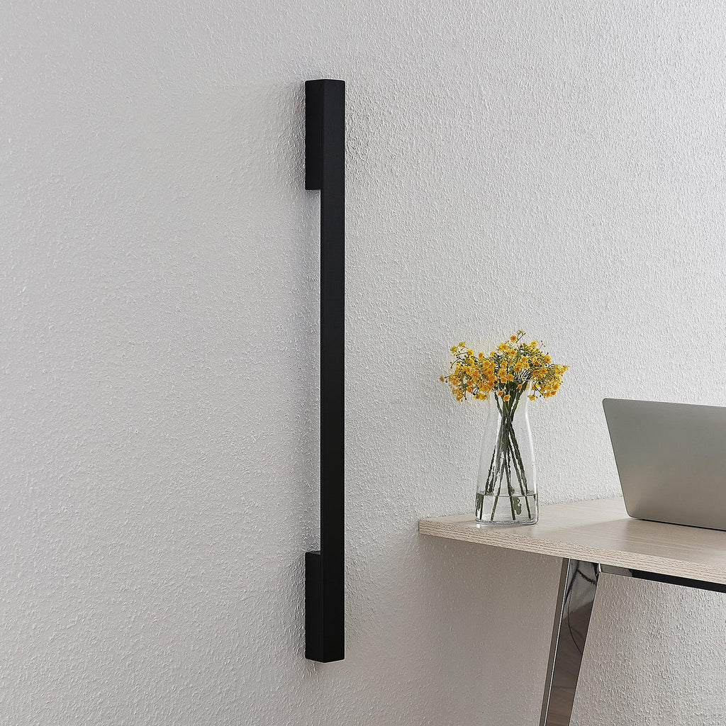 LED vegglampe Ivano indirekte lys svart 91 cm detalj