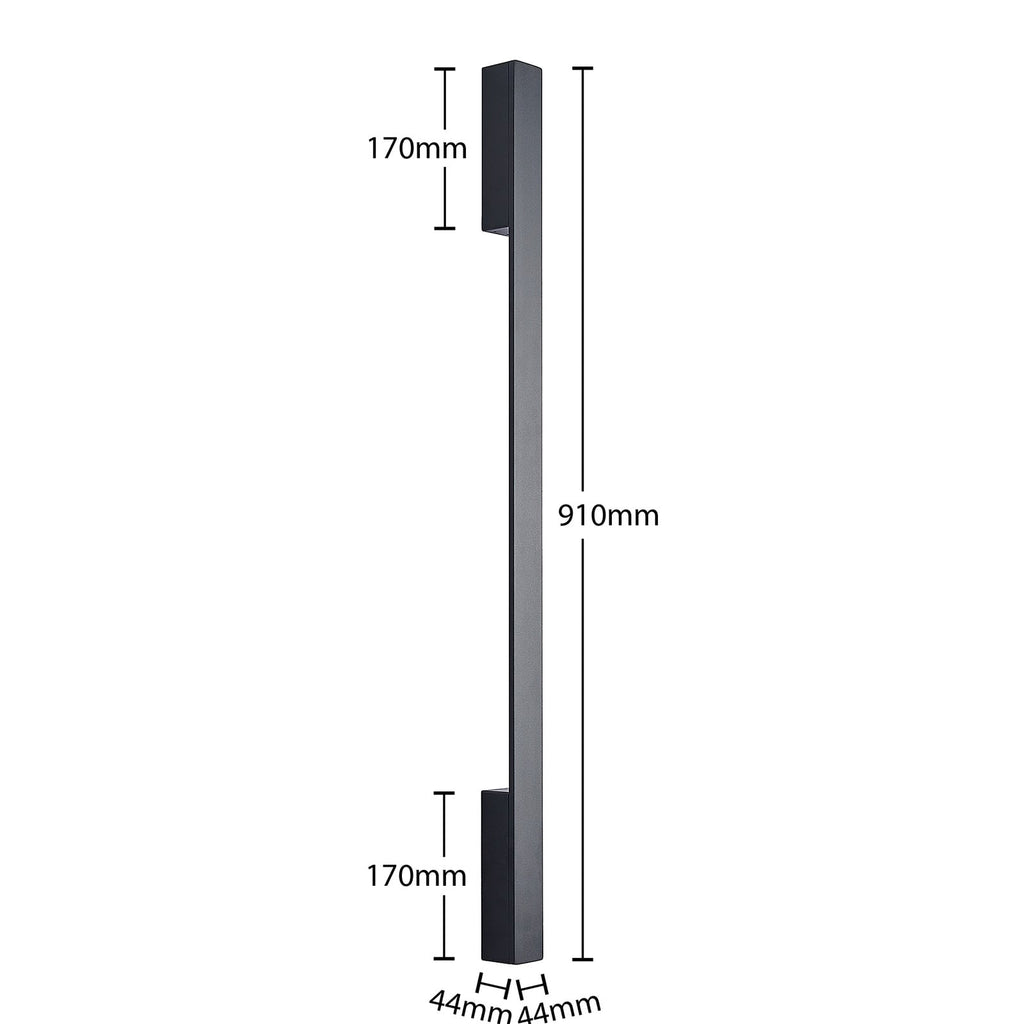 LED vegglampe Ivano indirekte lys svart 91 cm lysbilde