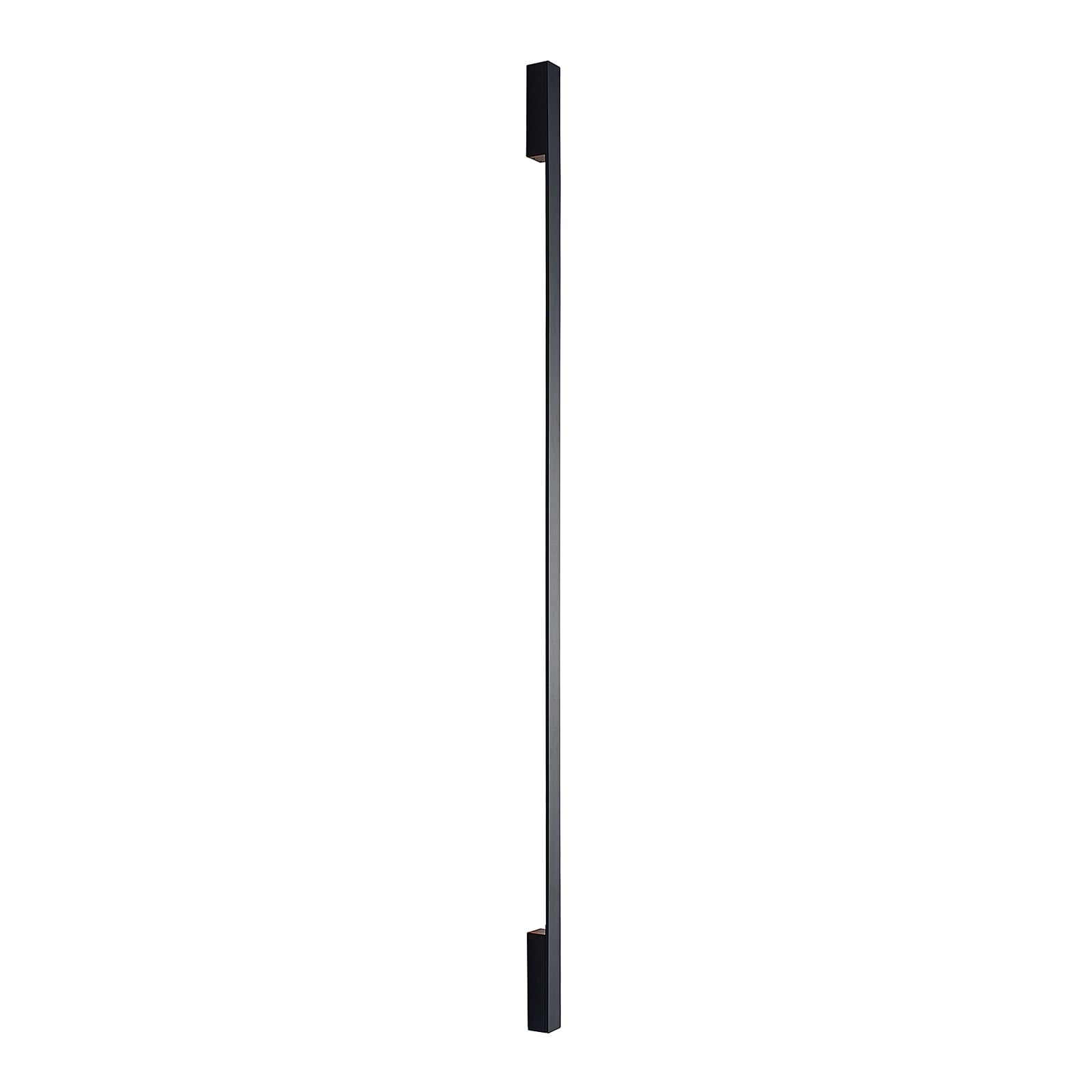 LED vegglampe Ivano svart aluminium 170 cm sideprofil