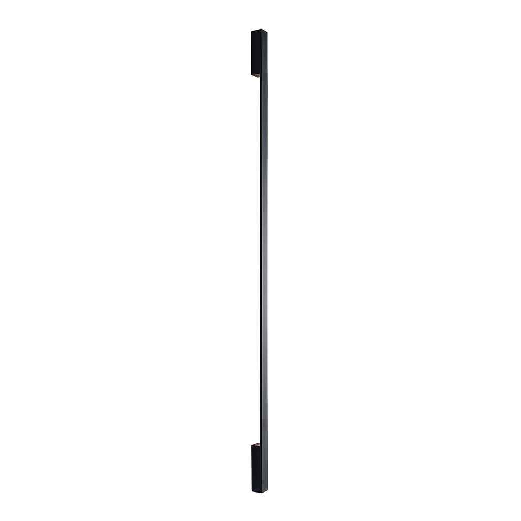 LED vegglampe Ivano svart aluminium 170 cm sideprofil
