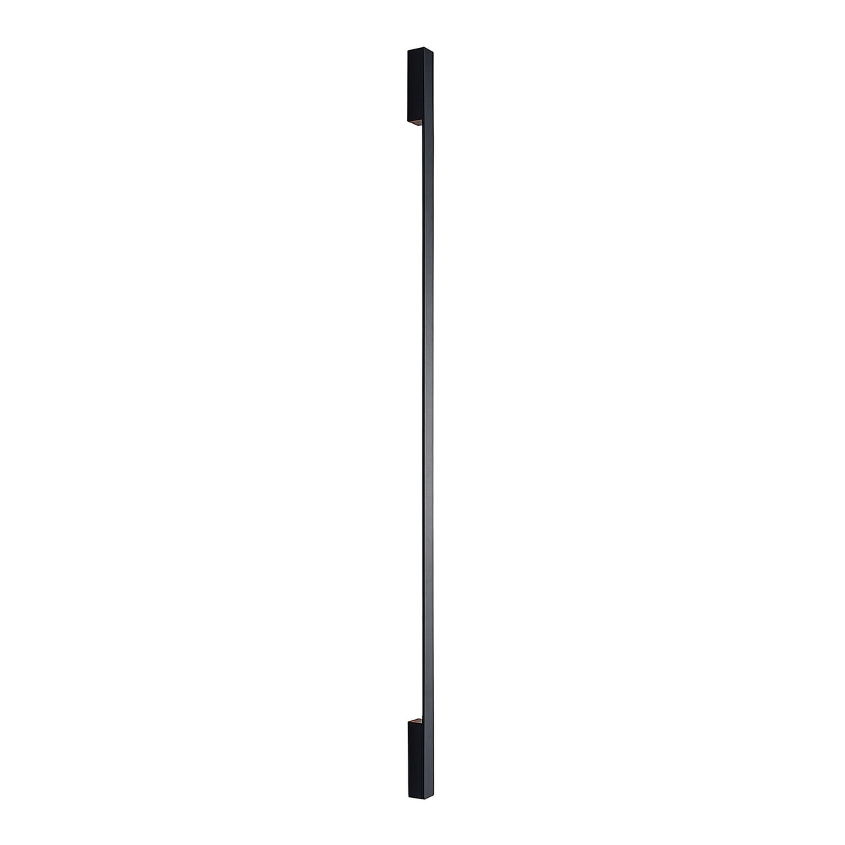 LED vegglampe Ivano svart aluminium 170 cm sideprofil