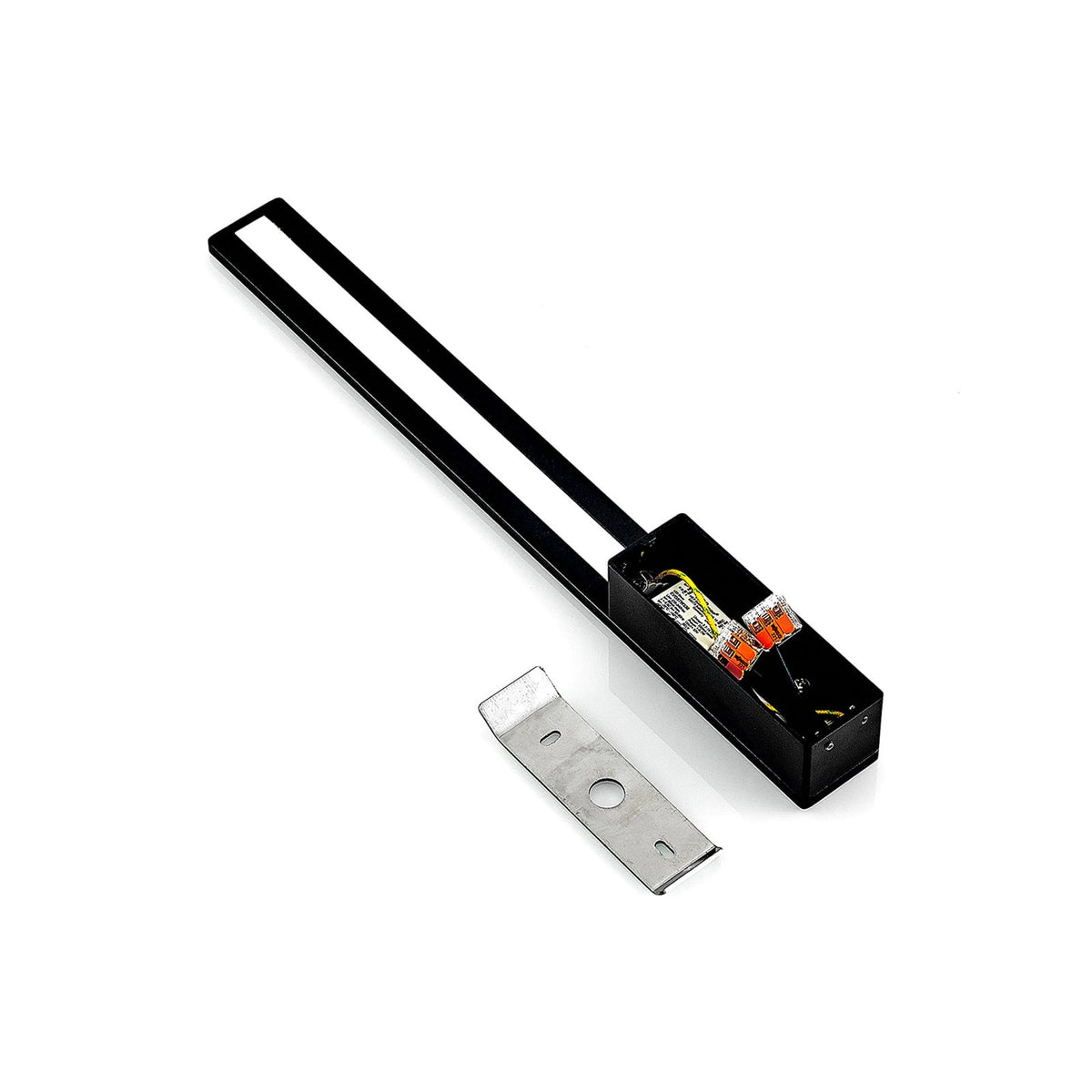 LED vegglampe Ivano svart aluminium med varmhvitt lys