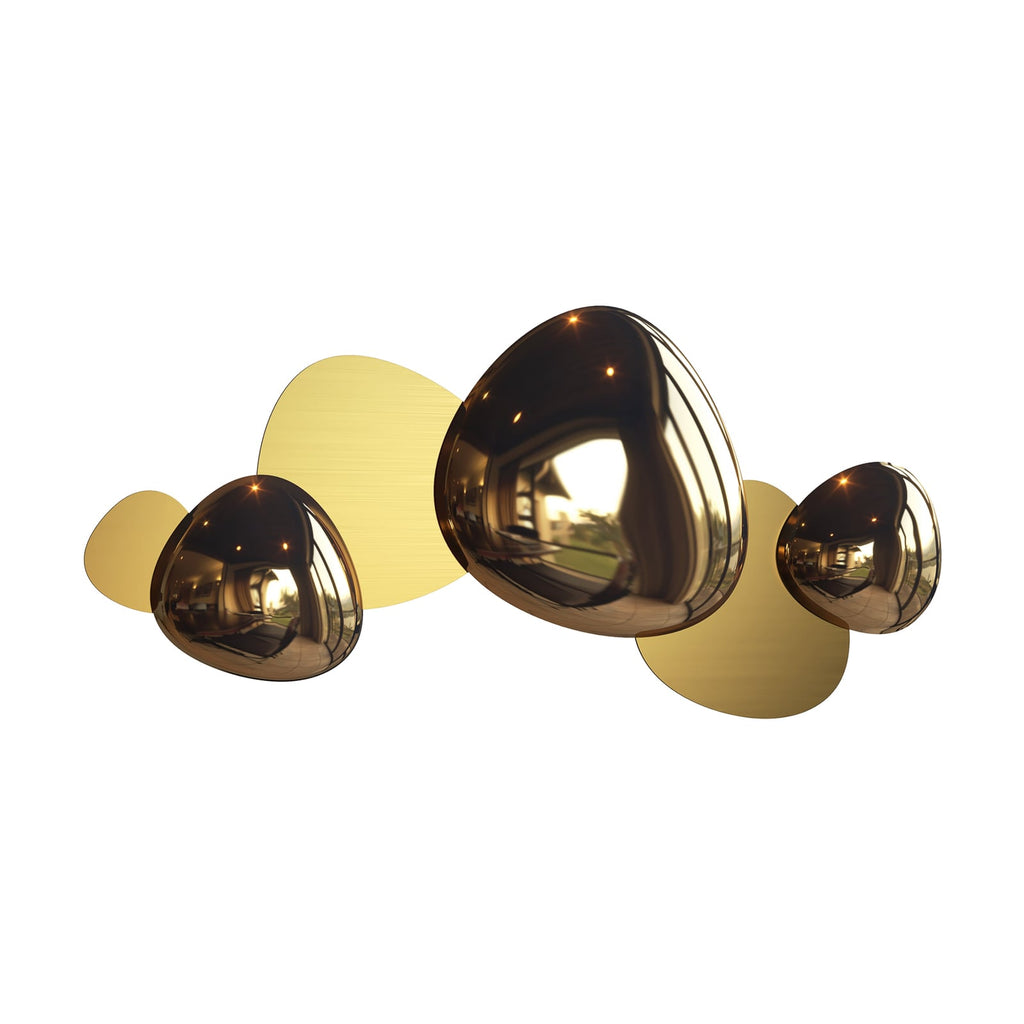 LED vegglampe Jack-stone gull 79 cm 13W varmhvit detalj