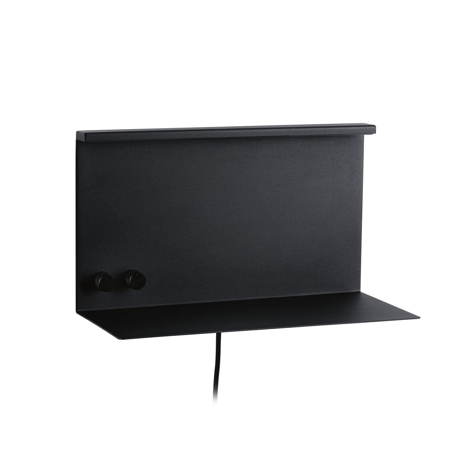 LED vegglampe Jarina svart matt 35 cm dimbar USB bakside