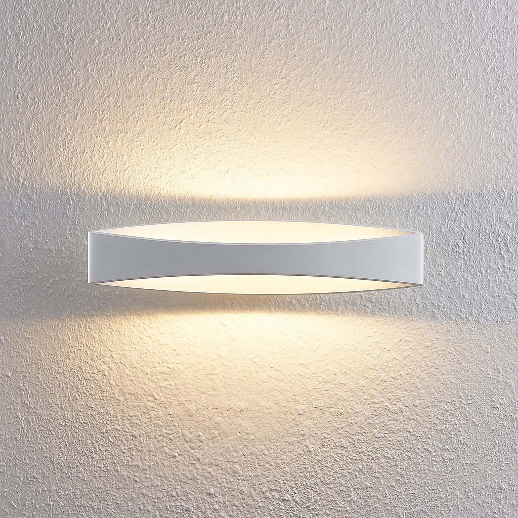 LED vegglampe Jelle opp og ned dimbar hvit montert på vegg