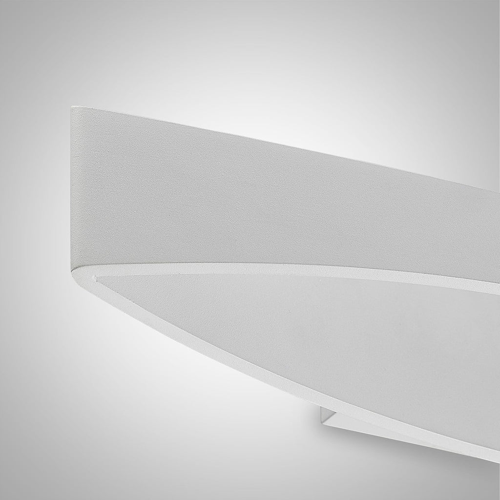 LED vegglampe Jelle opp og ned dimbar hvit nærbilde av form