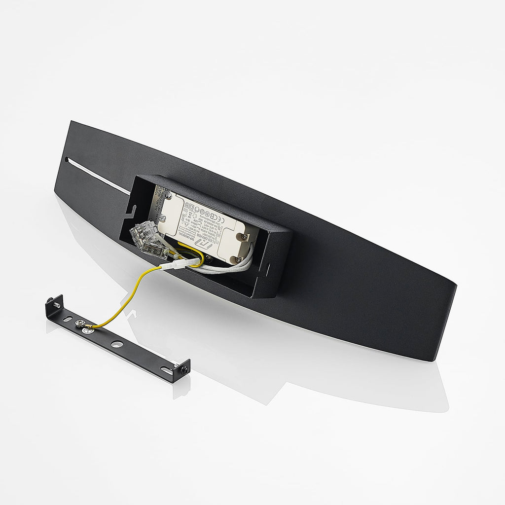LED vegglampe Jelle opp og ned svart/gull designdetalj
