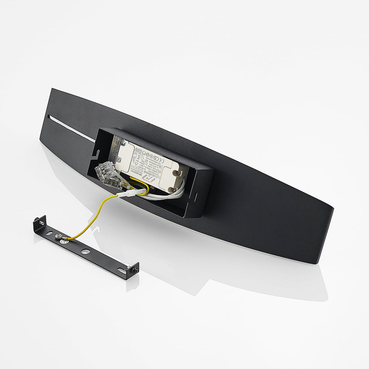 LED vegglampe Jelle opp og ned svart/gull designdetalj