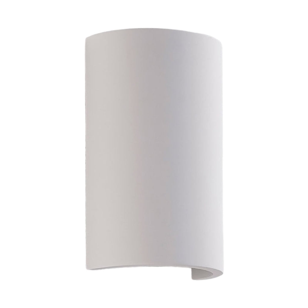 LED vegglampe Jenke gips hvit opp og ned 16 cm detalj av lys