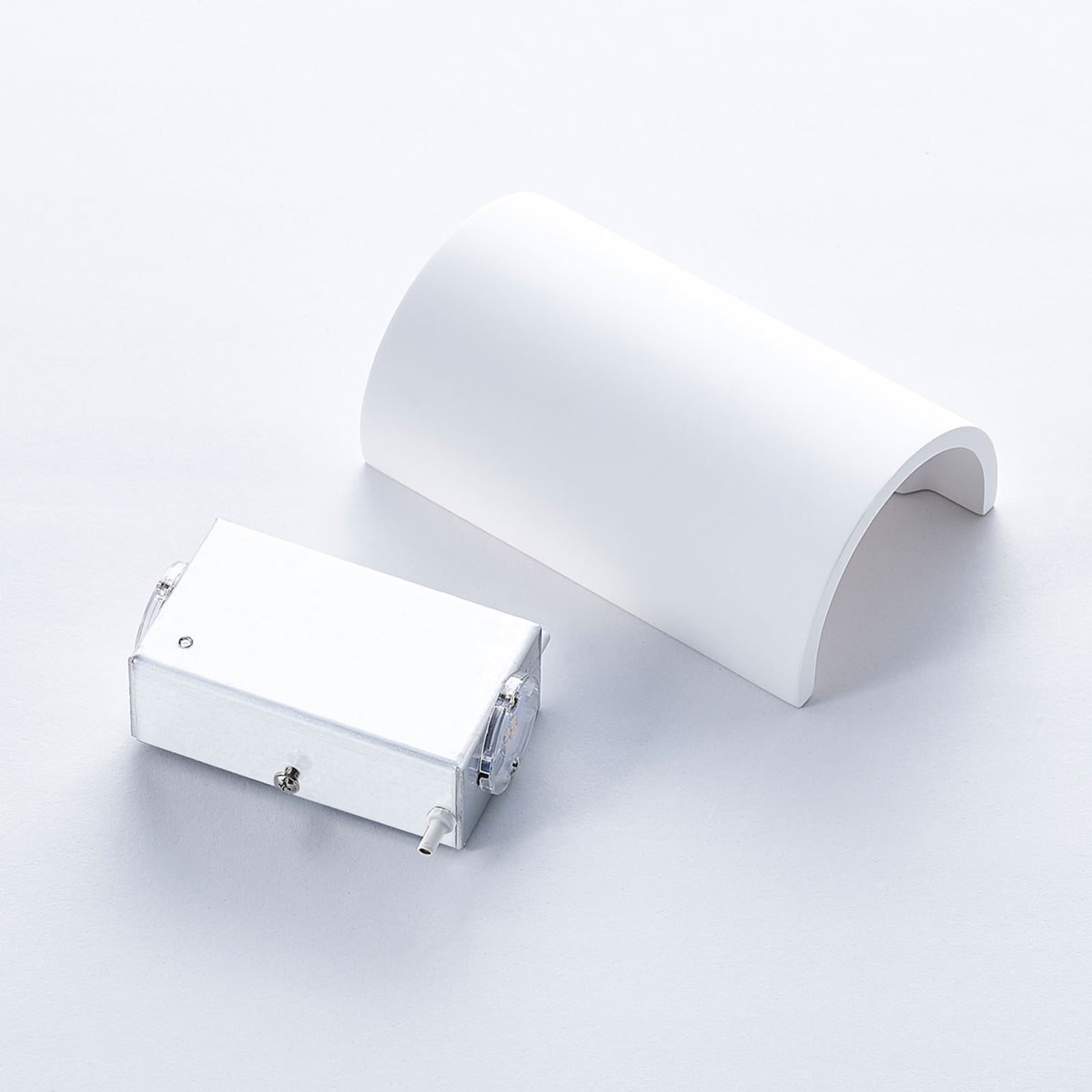 LED vegglampe Jenke gips hvit opp og ned 16 cm sideprofil