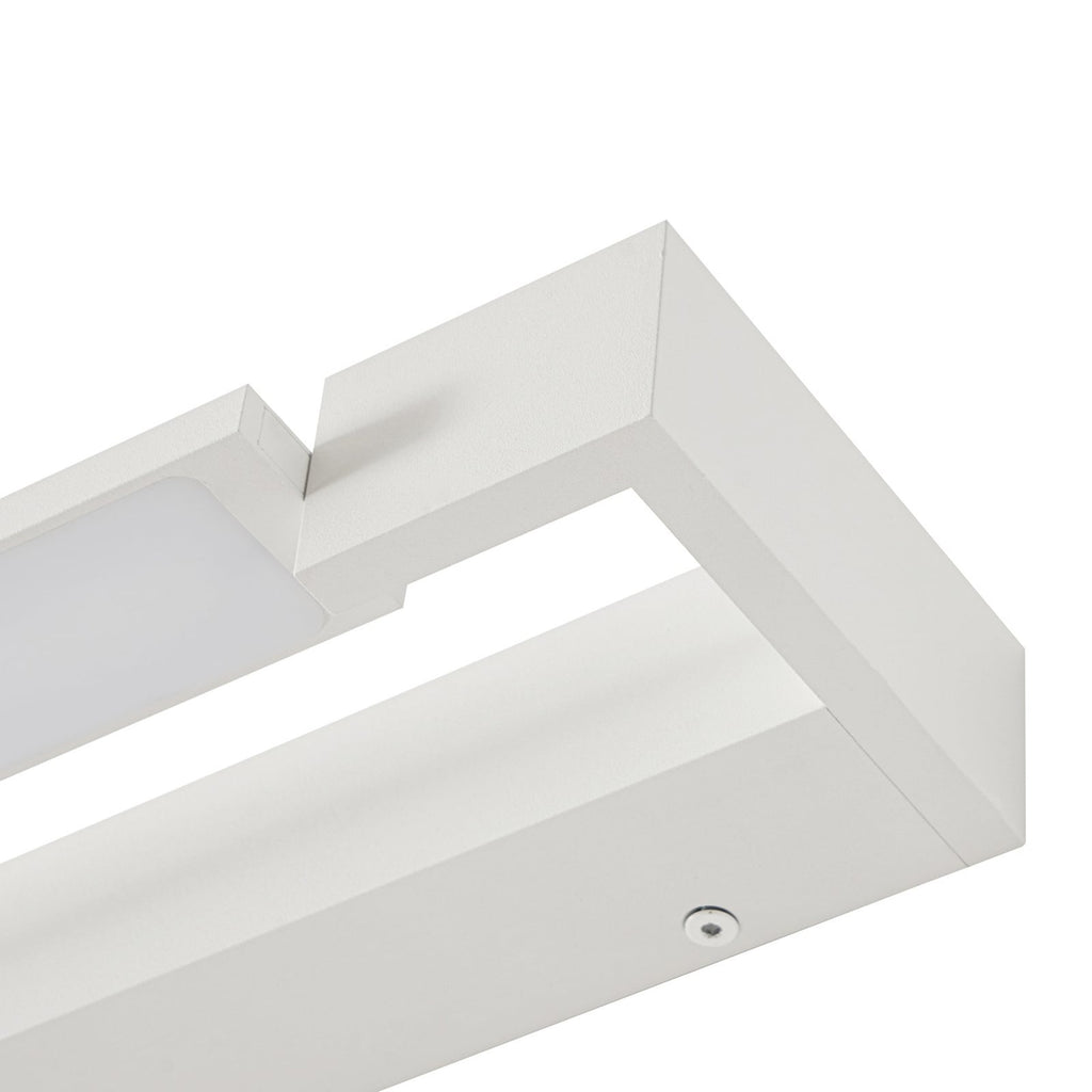 LED vegglampe Jora svingbar hvit 60 cm IP44 17W lysfordeling