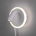 LED vegglampe Jordan 2-lys med spot hvit Ø15 cm forfra