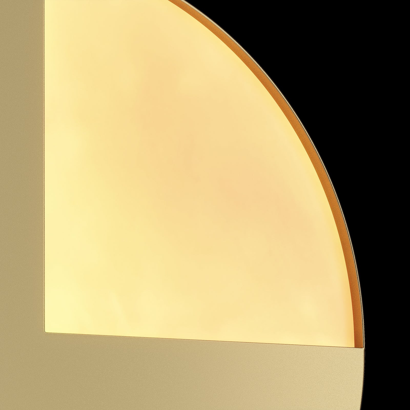LED vegglampe Jupiter rund gull Ø18,4 cm detalj