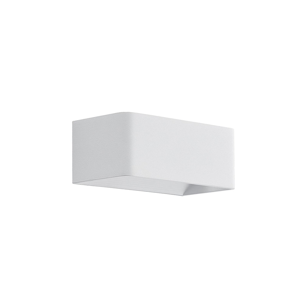 LED vegglampe Karam opp og ned hvit aluminium nærbilde av lyskilde